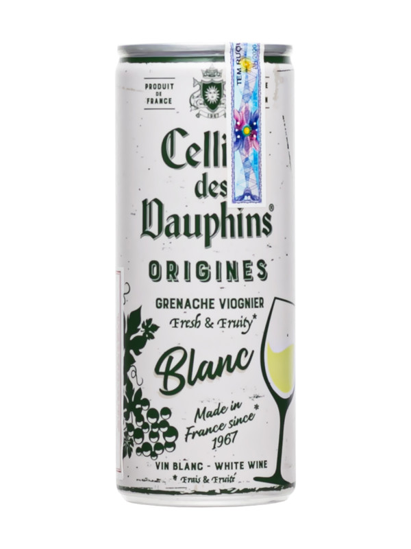 Rượu vang lon Cellier des Dauphins Blanc 250ml 1 Rượu vang lon Cellier des Dauphins Blanc 250ml