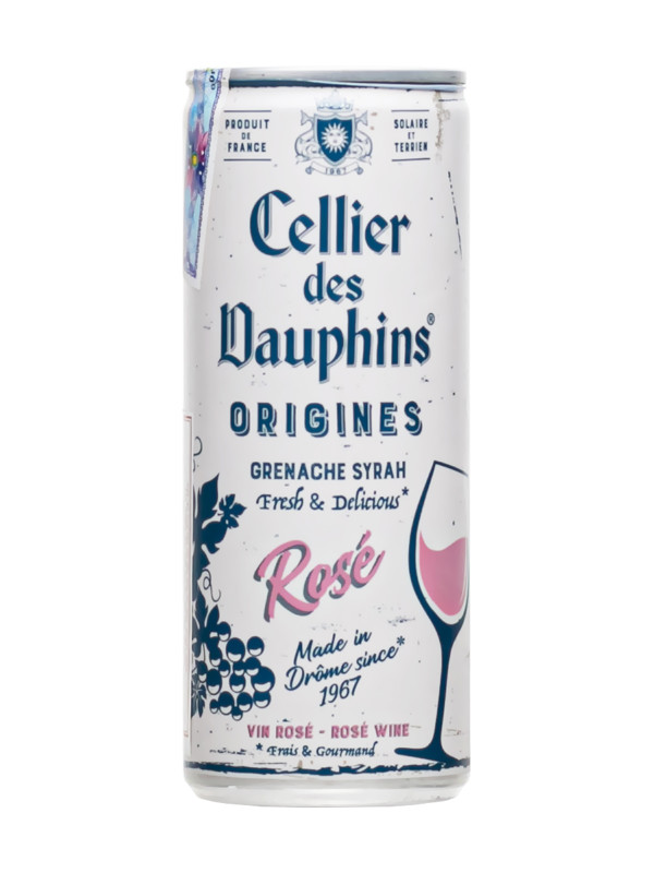 Rượu vang lon Cellier des Dauphins Rose 250ml 1 Rượu vang lon Cellier des Dauphins Rose 250ml
