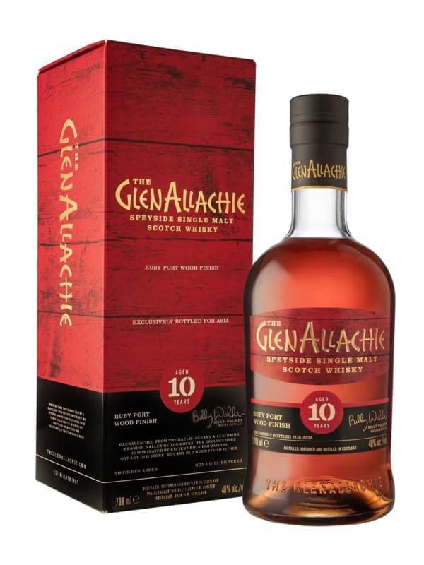 GlenAllachie 10 năm - Ruby Port Wood Finish