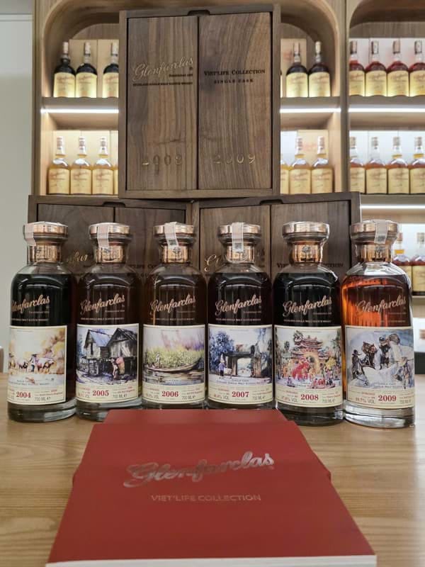 Glenfarclas Viet Life Collection Decanter Full Set