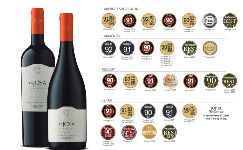 Rượu vang La Joya Gran Reserva Syrah 2 Rượu vang La Joya Gran Reserva Syrah