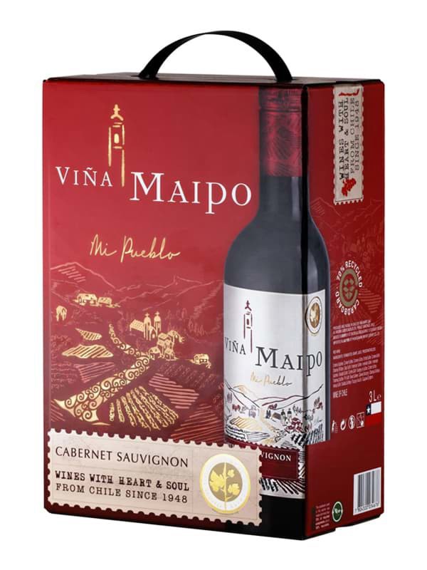 Vang bịch Concha y Toro VINA MAIPO Cabernet Sauvignon 3L 1 Vang bịch Concha y Toro VINA MAIPO Cabernet Sauvignon 3L