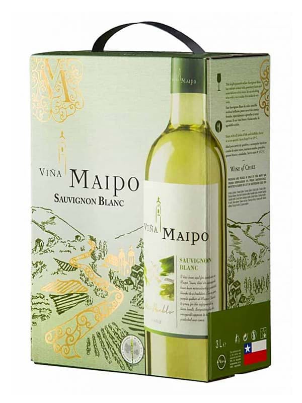 Rượu vang bịch VINA MAIPO Sauvignon Blanc 3L 1 Rượu vang bịch VINA MAIPO Sauvignon Blanc 3L