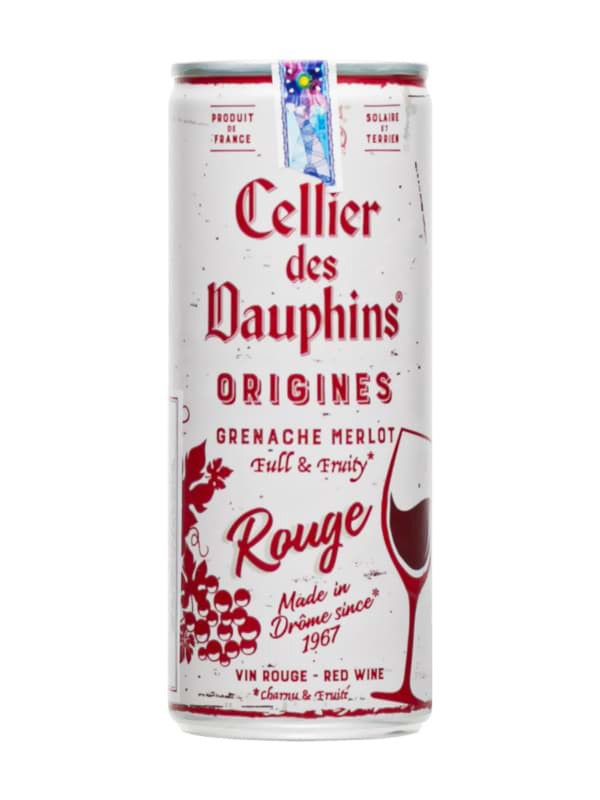 Rượu vang lon Cellier des Dauphins Rouge 250ml