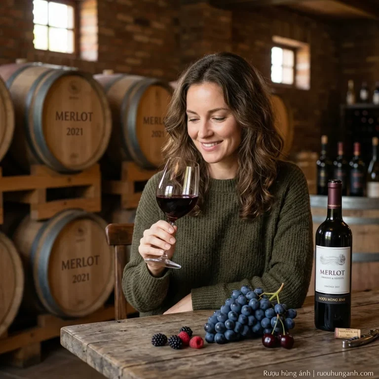 Nho Merlot – Sự êm dịu, mềm mại và hương vị trái cây chín mọng